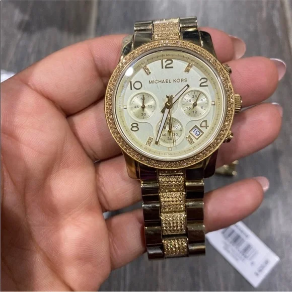 Michael Kors Gold-Tone Chronograph Watch - Picture 1 of 6